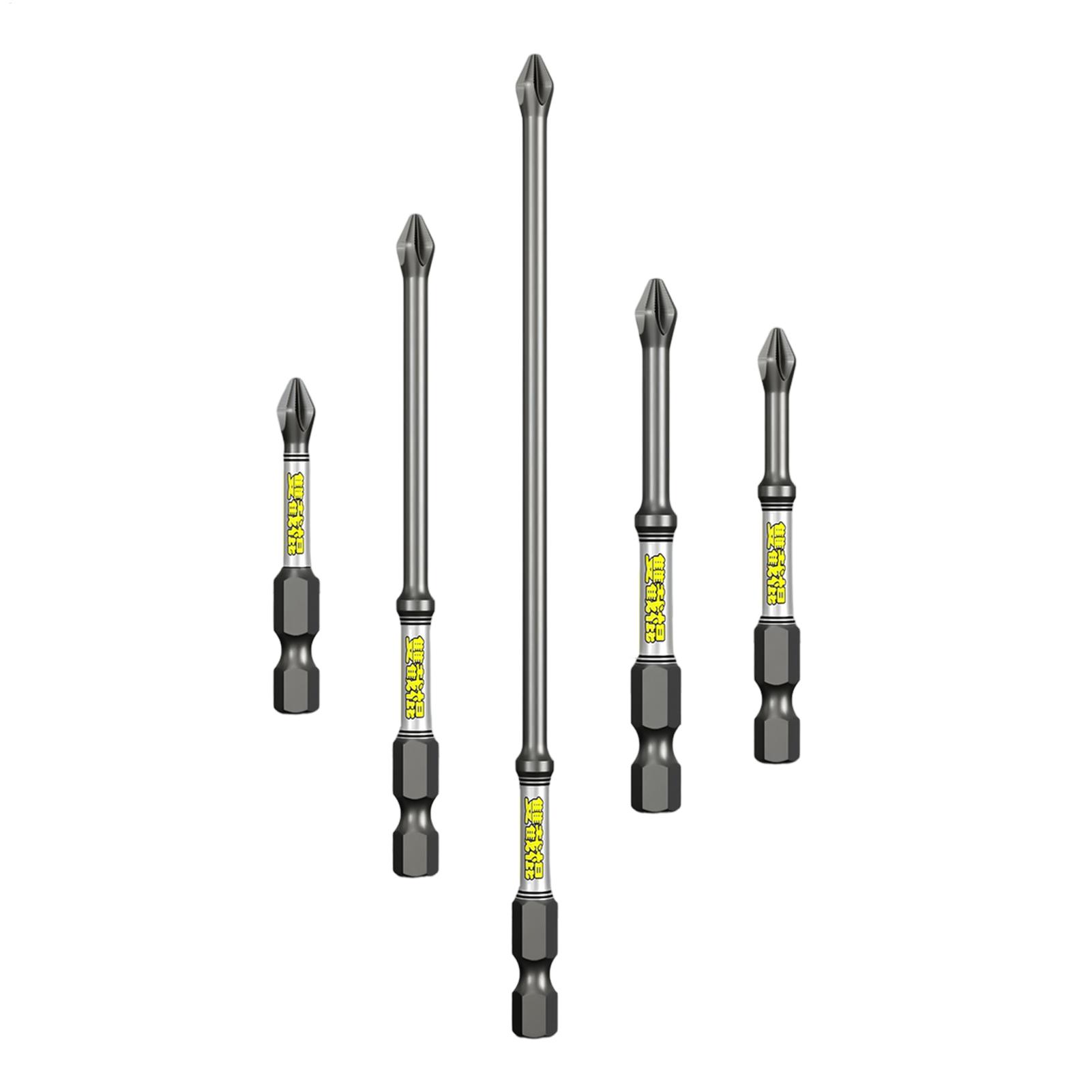 Drill Bit Set - ドリルドライバービットセット 5ピース ヘビーデューティー 防錆ドリルビットコンビネーションツールセット 家庭用 ワークショップ