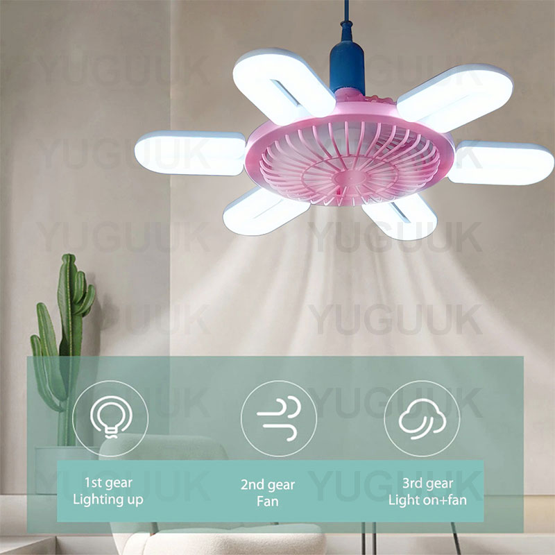 Ceiling Fan Mount - 高輝度LEDシーリングファン,e27ランプホルダー,サイレント,熱放散,リビングルーム,オフィス,家庭用,60W
