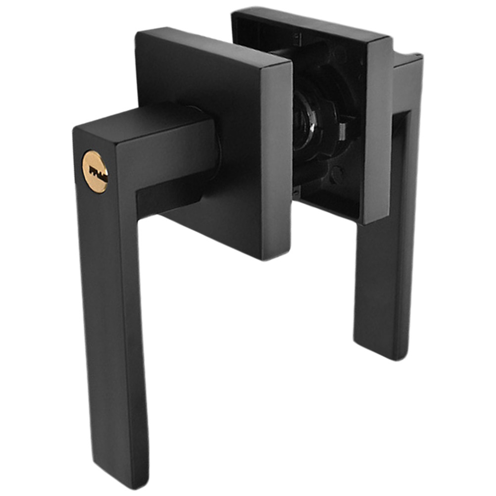 Door Knob Replacement - 1セット アルミ合金製 プライバシードアノブ マットブラック 高耐久性 寝室・浴室用