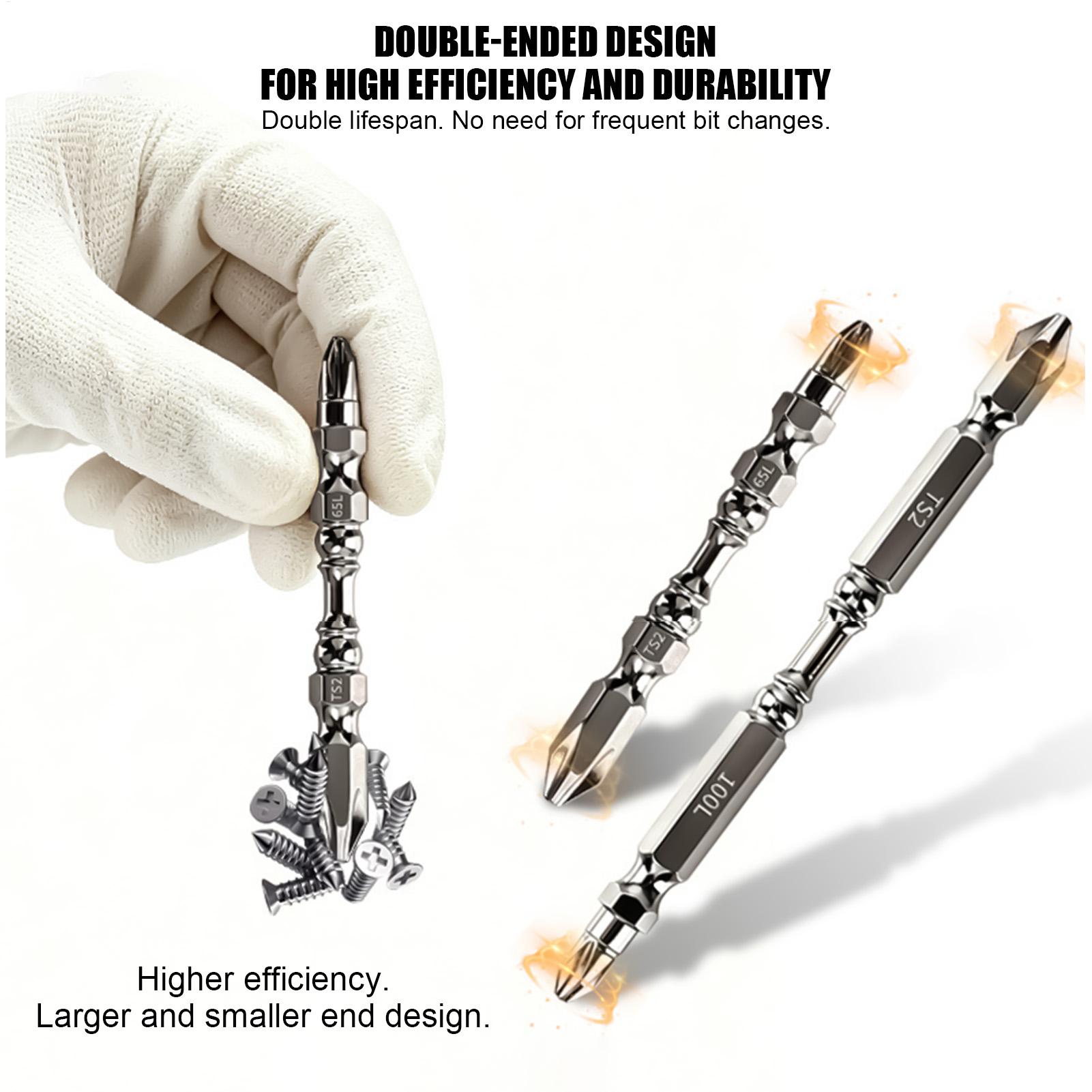Drill Bit Set - ドライバービットセット磁気ヘビーデューティ金属六角シャンク滑り止めハンドツール10ピース電動ドリルドライバービット用