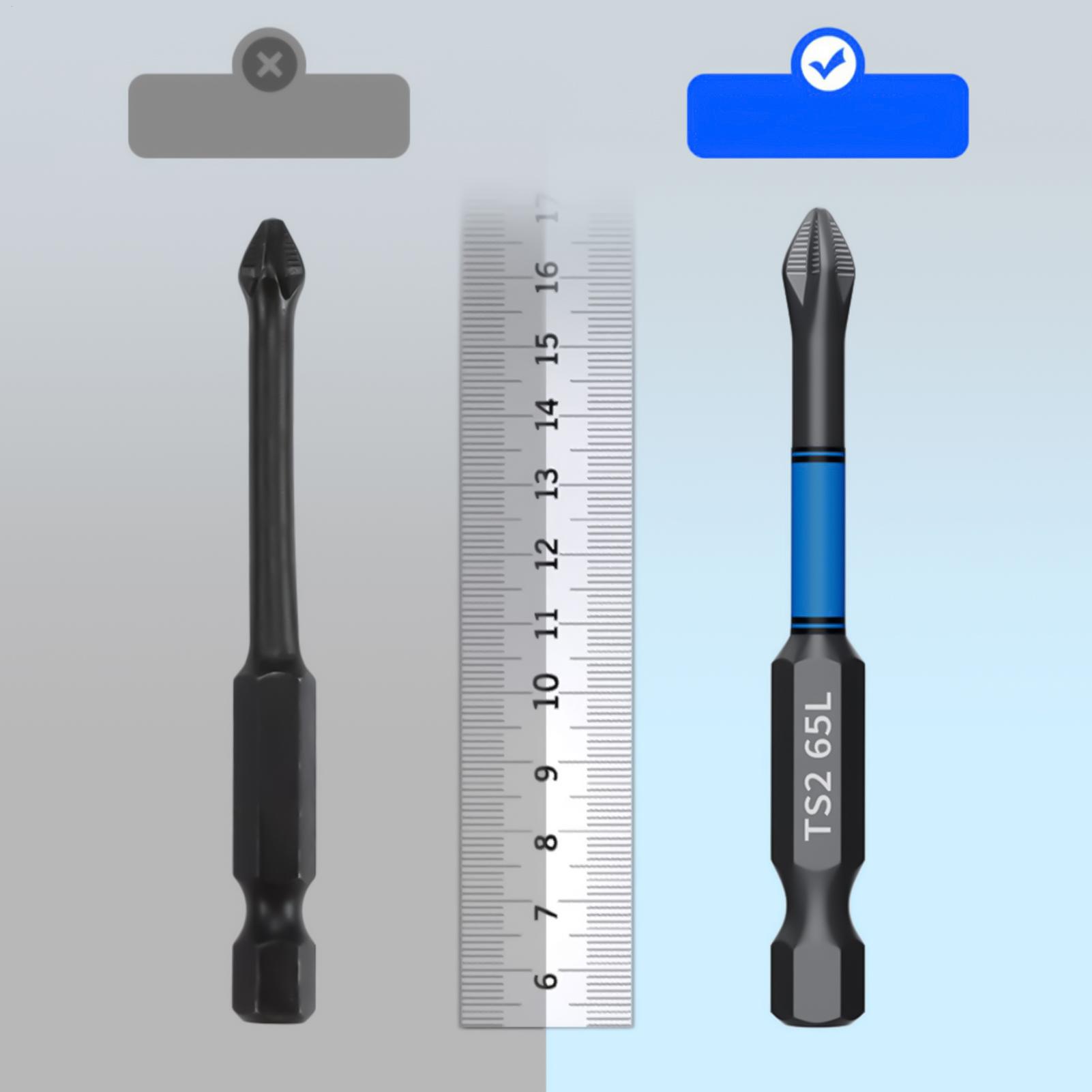 Drill Bit Set - ドリルドライバービットセット 6 ピース磁気ヘビーデューティ六角シャンクドリルビットコンビネーションツール木工金属加工穴あけ用