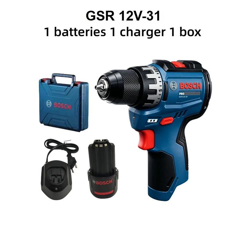 Power Drill Cordless - ボッシュプロフェッショナル GSR 12V-31 コードレスドリル 12V 電動ドライバートルクコンパクトミニ電動工具