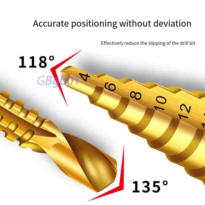 鋸歯状ステップドリルビットセット |   ハンドドリル用 | - Drill Bit Set のレビューと価格