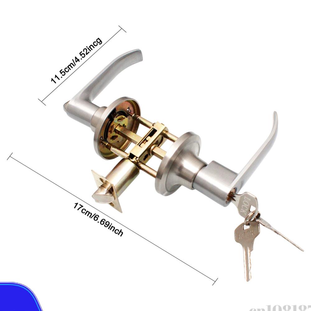 ロック式ドアハンドル ステンレス鋼製玄関ドアハンドル 室内レ - Door Knob Replacement のレビューと価格