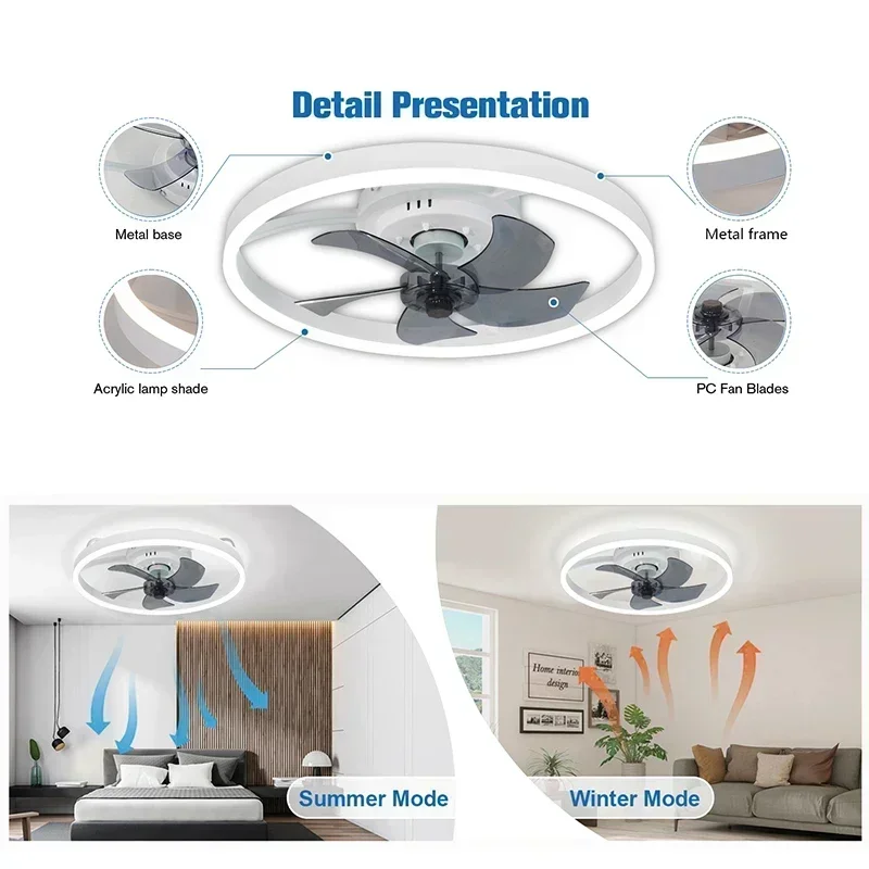 モダンなミニマリスト天井取り付けファンライト、リビングルーム - Ceiling Fan Mount のレビューと価格