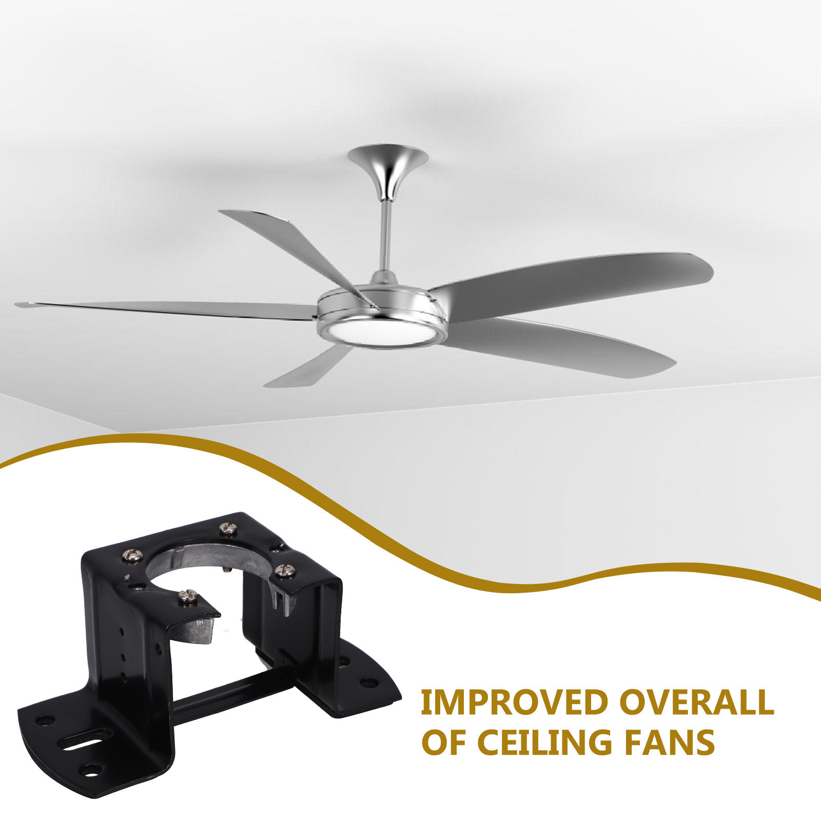頑丈な鉄製天井ファン取り付けブラケット、ユニバーサルフィット - Ceiling Fan Mount のレビューと価格