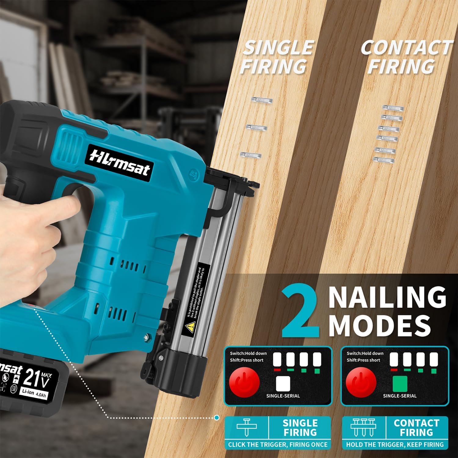 コードレス18ゲージブラッドネイラー、2-in-1ブラシレス - Home Improvement Brad のレビューと価格