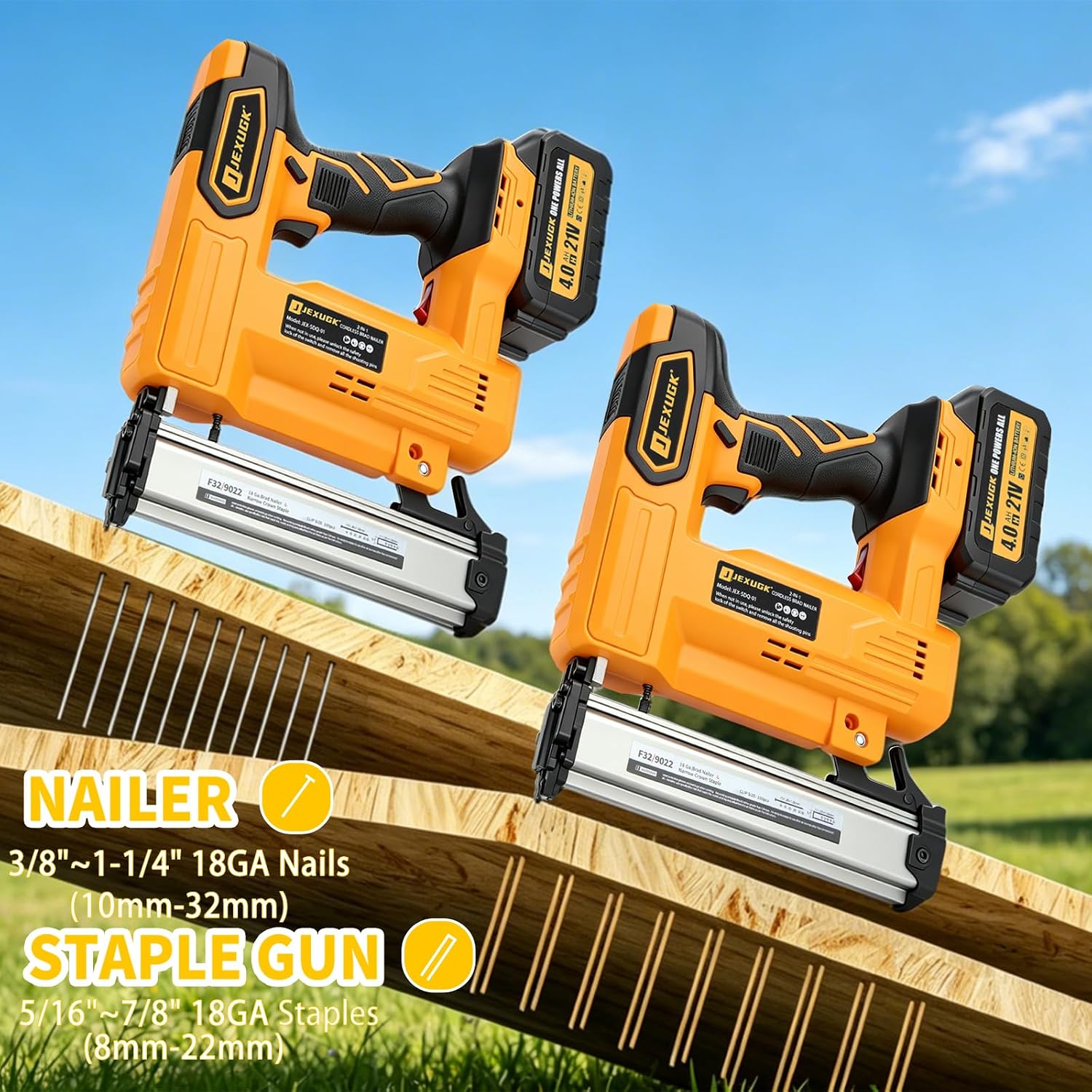 バッテリー駆動式18GA 2-in-1ブラッドネイラー＆ステ - Home Improvement Brad のレビューと価格