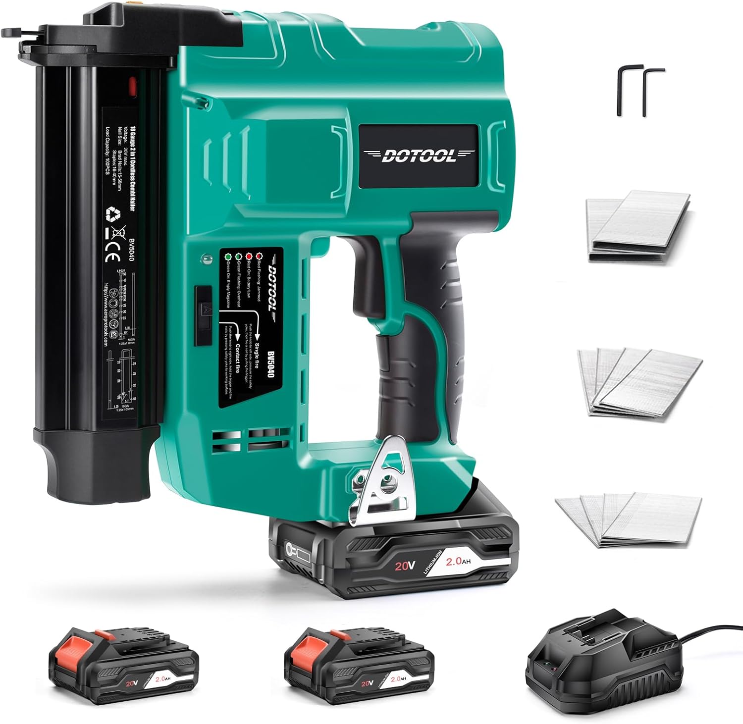 バッテリー式コードレスネイルガン、2-in-1電動ブラッドネ - Home Improvement Brad のレビューと価格