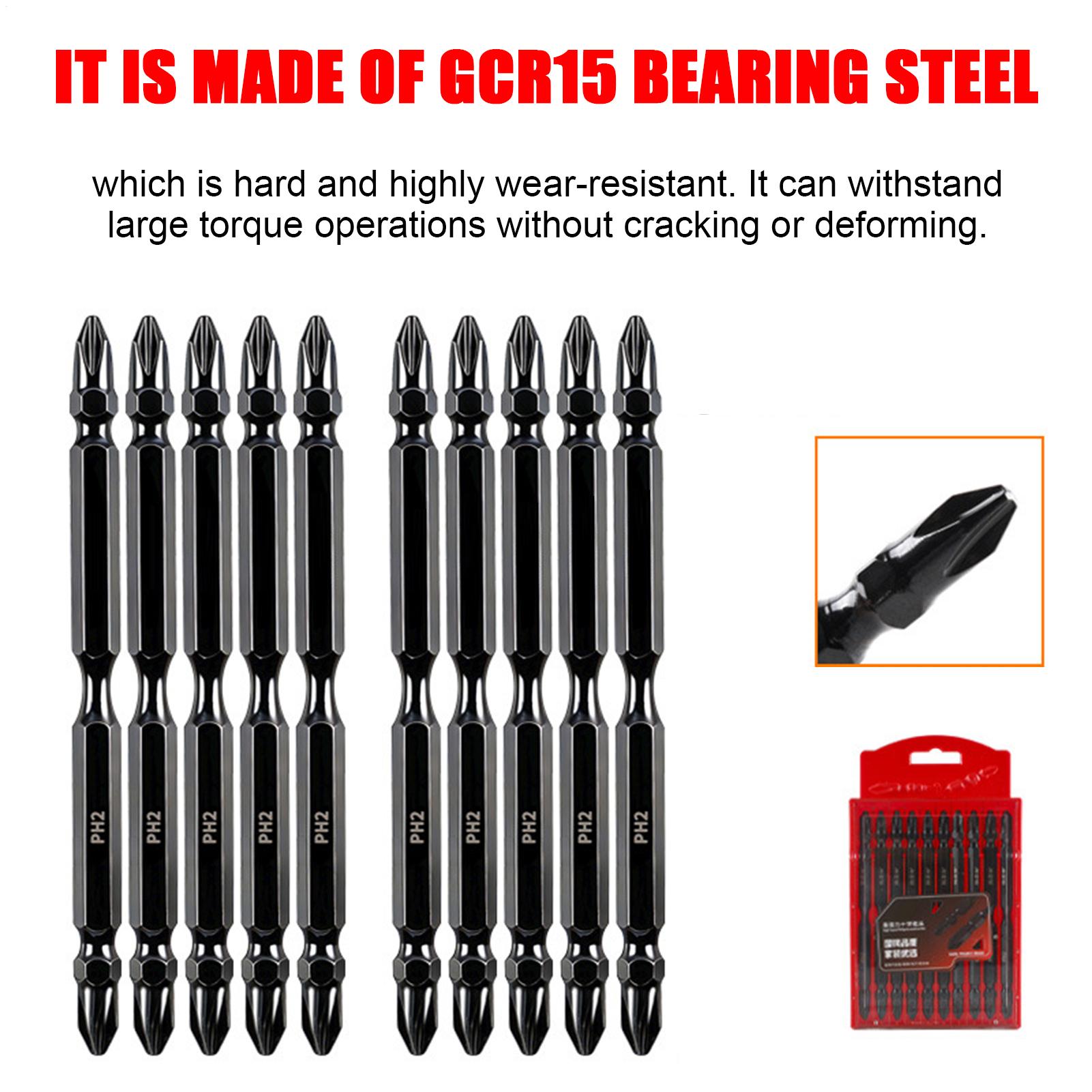 ドリル用磁気ビット両端フライス加工磁気ドライバーヘッドキット - Drill Bit Set のレビューと価格