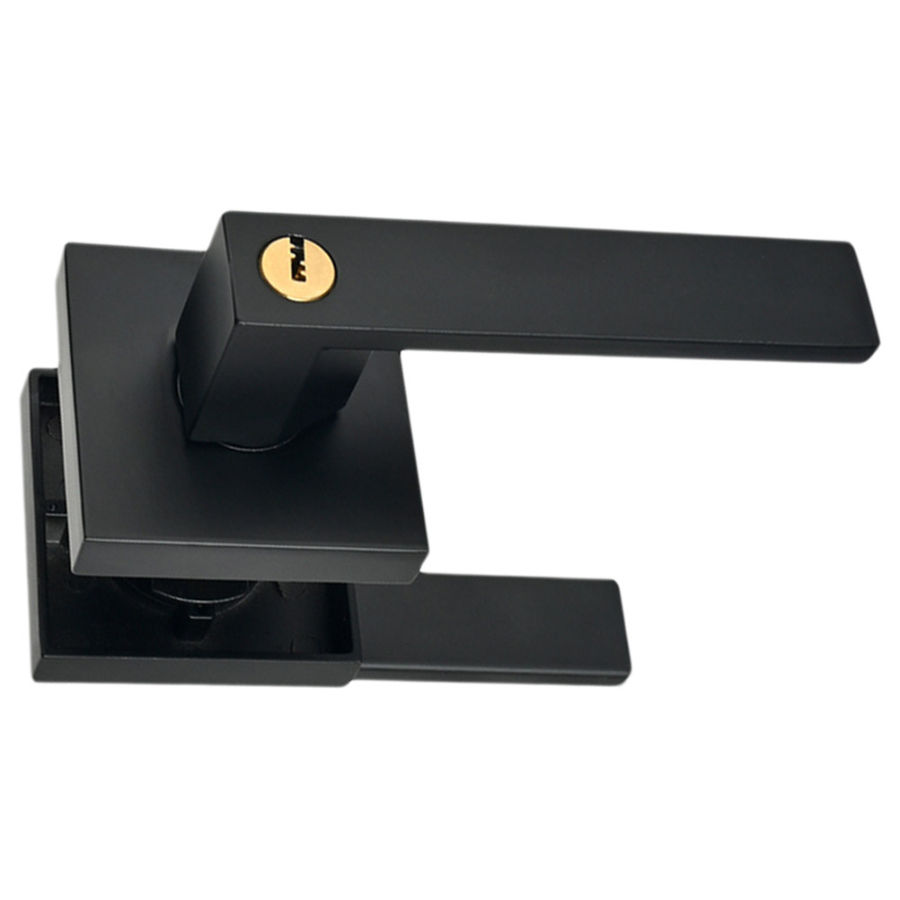 1セット アルミ合金製 プライバシードアノブ マットブラック - Door Knob Replacement のレビューと価格