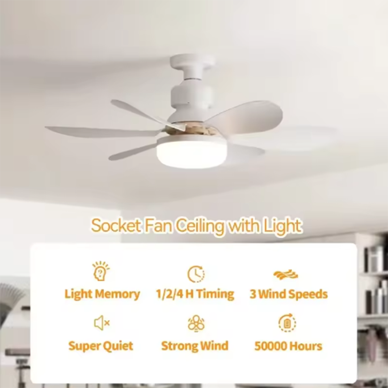 2026年新型E26/E27ネジ式ファンライト、20.5イン - Ceiling Fan Mount のレビューと価格
