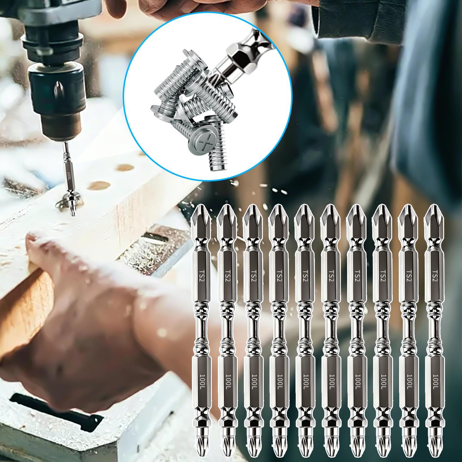 ドライバービットセット磁気ヘビーデューティ金属六角シャンク滑 - Drill Bit Set のレビューと価格