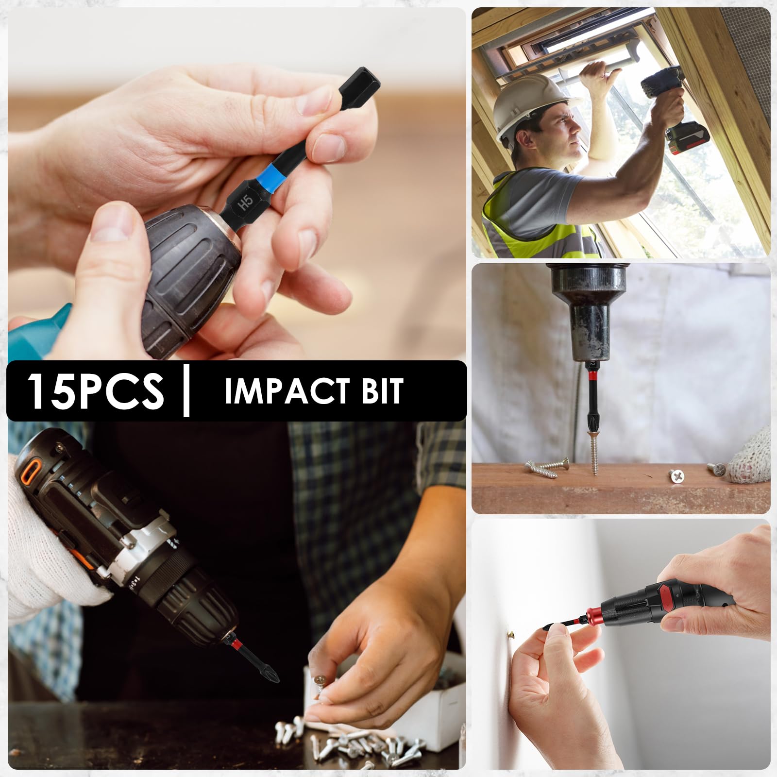 Rafford 15PCS インパクト対応マグネット式ドライ - Drill Bit Set のレビューと価格