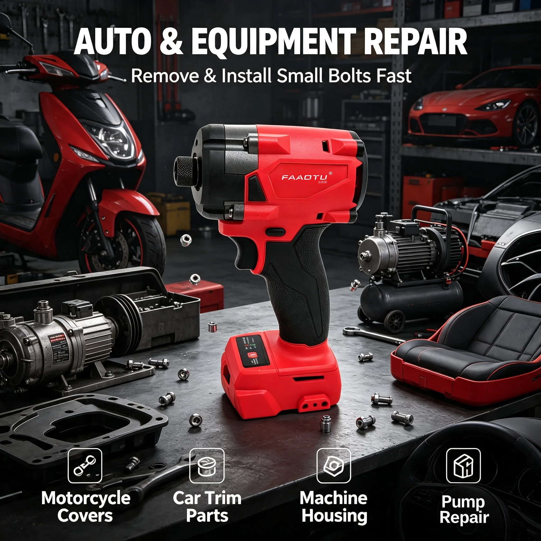 FAAOTU 18V コードレス電動ドライバー、DIY プロ - Home Improvement In Usa のレビューと価格