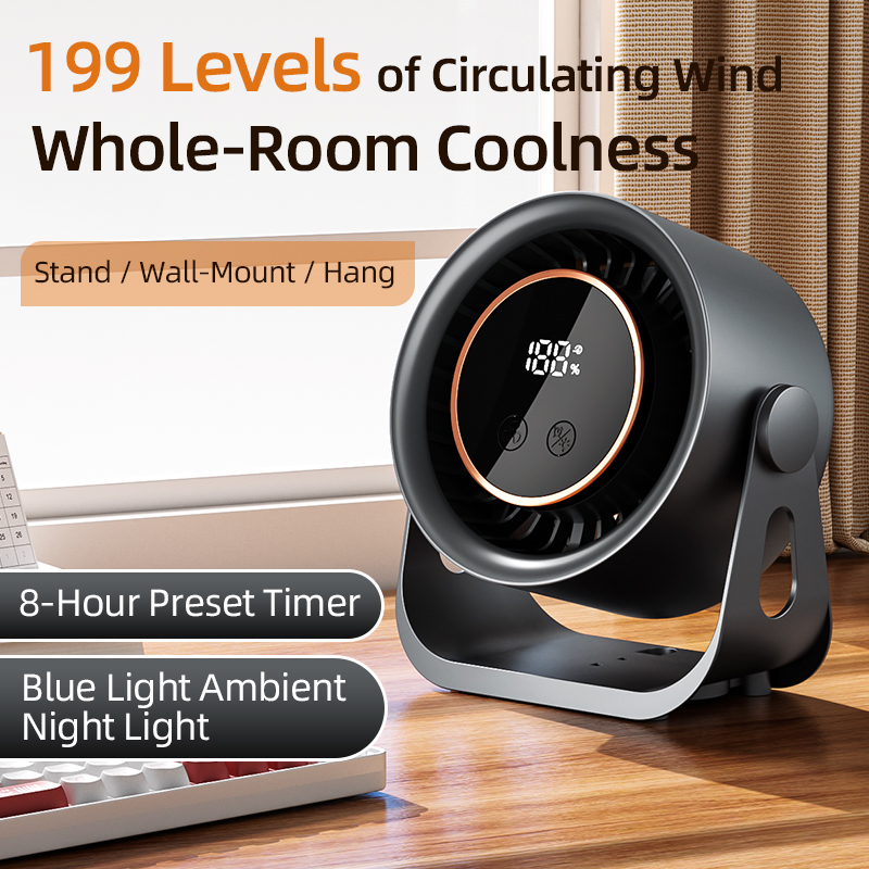 USB充電式キャンプファン 199段階速度調整可能 壁掛け・ - Ceiling Fan Mount のレビューと価格