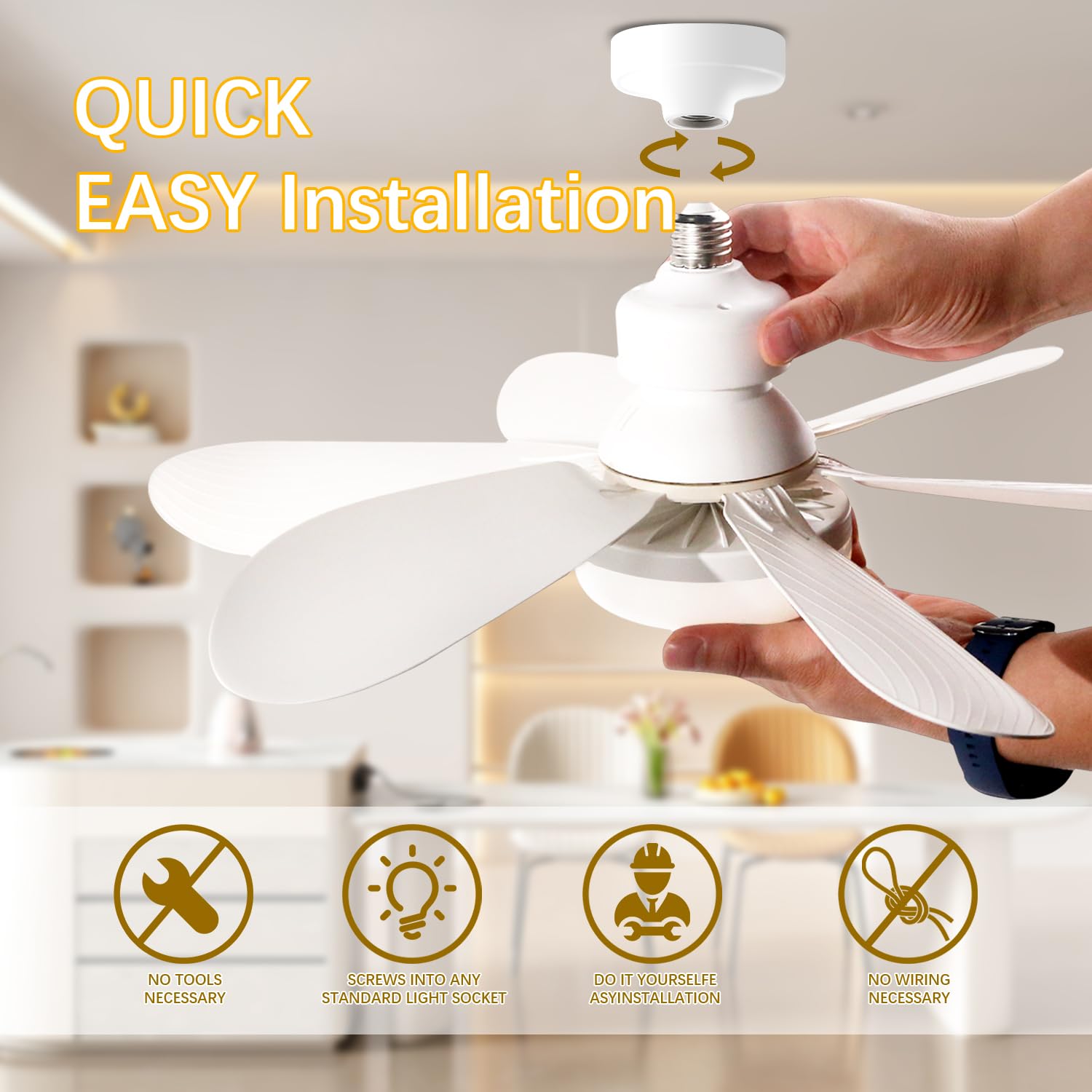1個/2個入り LEDシーリングファンライト リモコン付き  - Ceiling Fan Mount のレビューと価格