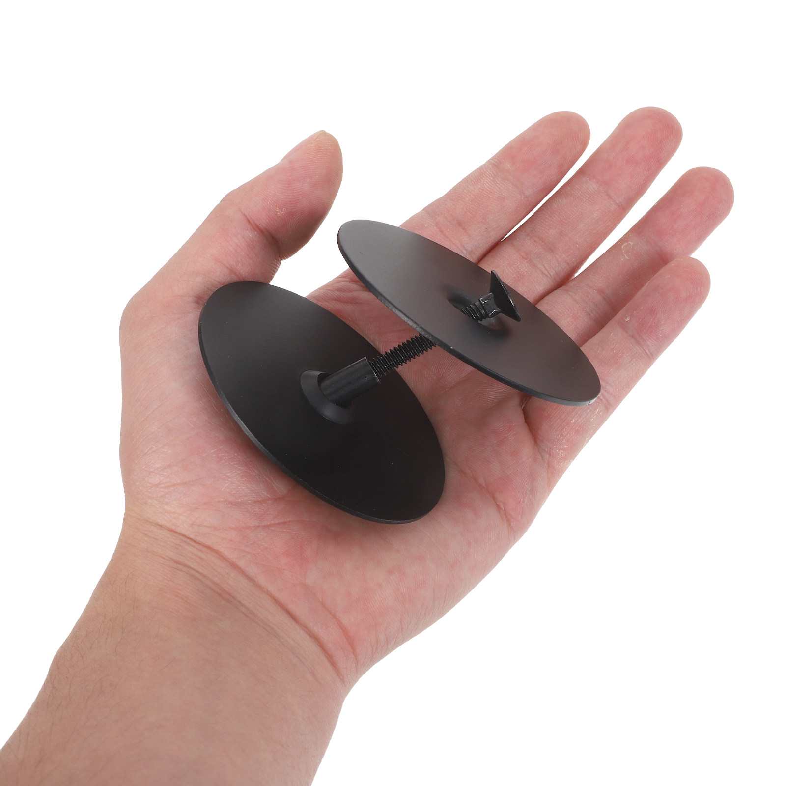 2セット ドアノブ穴カバー ステンレス製 丸型フィラープレー - Door Knob Replacement のレビューと価格