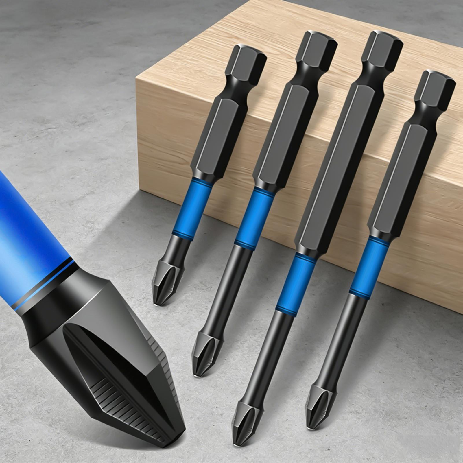 ドライバービットセット 6 ピース磁気ヘビーデューティーフィ - Drill Bit Set のレビューと価格