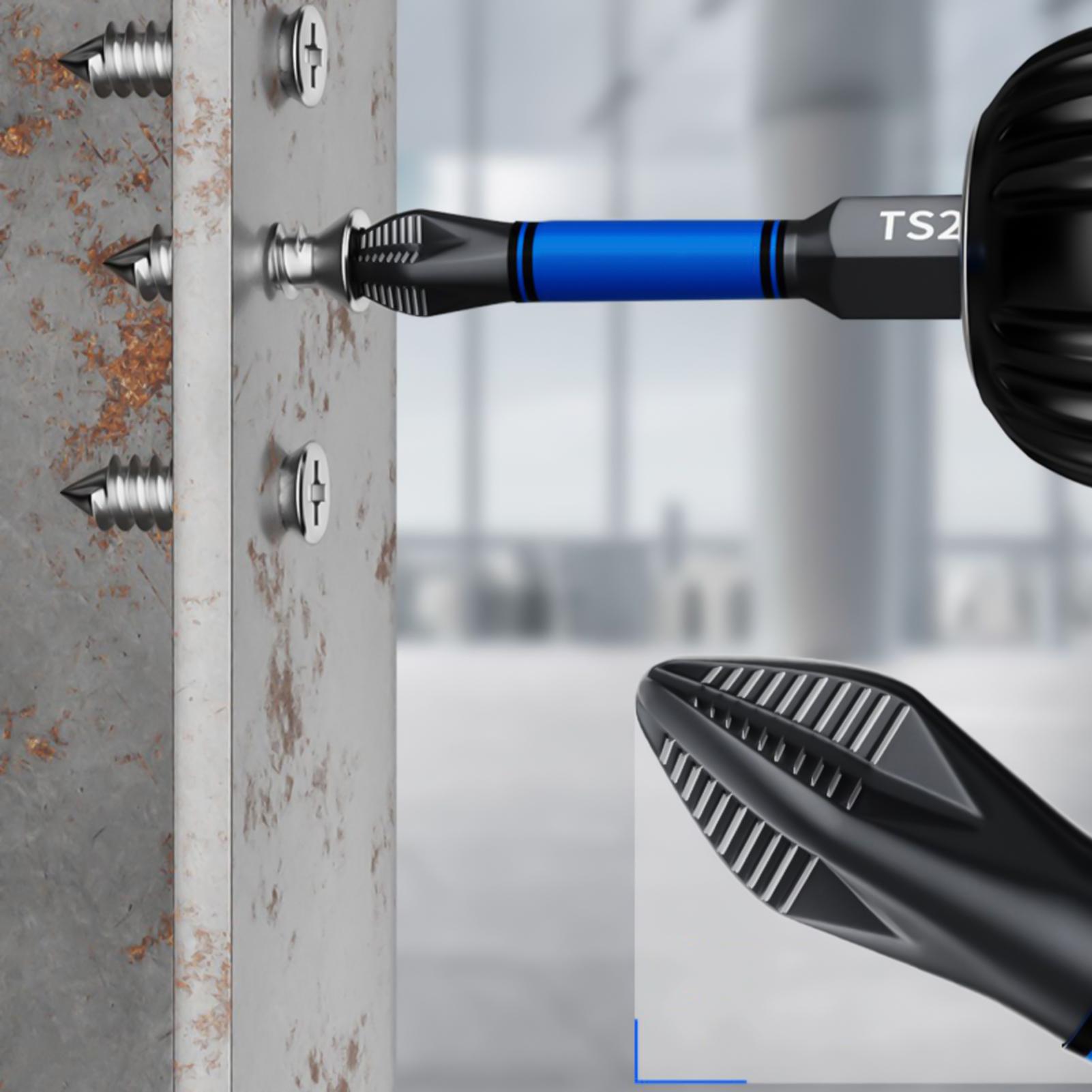 ドライバービットセット 6 ピース磁気ヘビーデューティーフィ - Drill Bit Set のレビューと価格